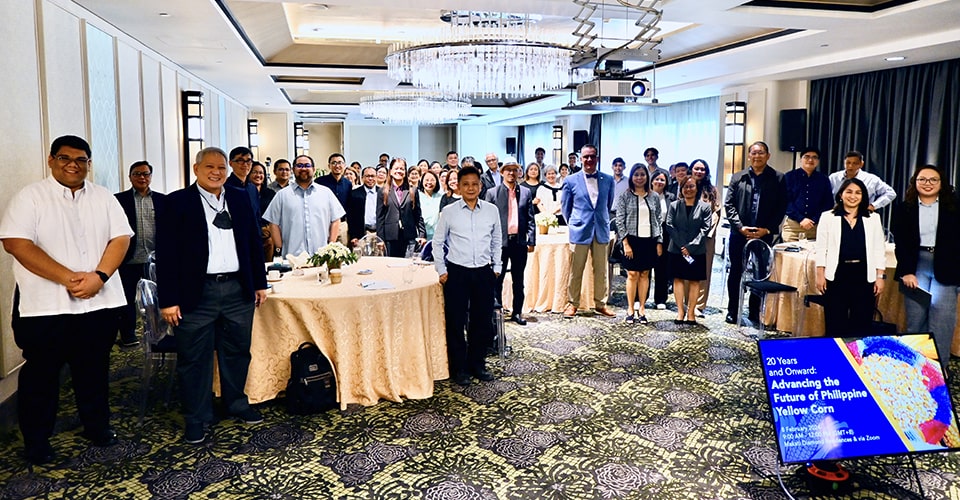 Participants of the Yellow Corn Forum gather at the Makati Diamond Residences. More than 160 attendees took part in the forum onsite and online.