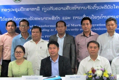 Lao PDR component of ATMI-ASEAN tackles preliminary findings of maize value chain study