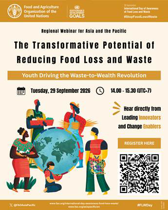 International Day of Awareness of Food Loss and Waste (IDAFLW) Regional Webinar for Asia and the Pacific
