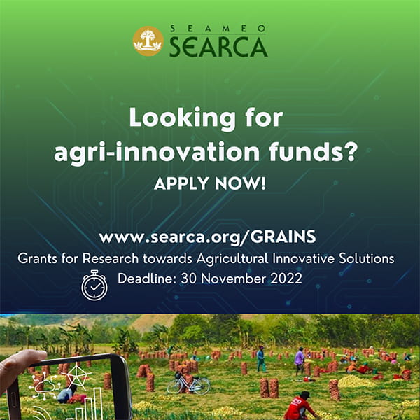 GRAINS: Grants for Research
towards Agricultural Innovative Solutions - Call for Applications - Deadline 30 November 2022