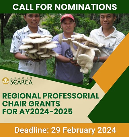 SEARCA Regional Professorial Chair Grants - Call for Nominations