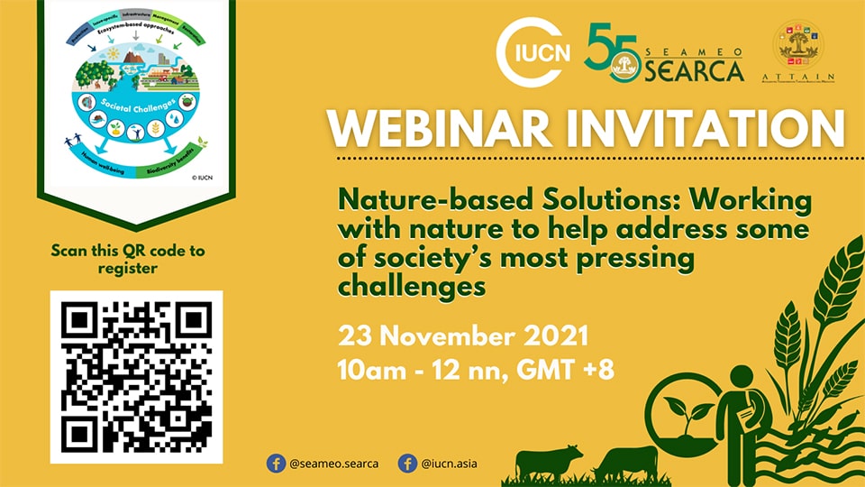 Special Webinar: Nature-based Solutions: Working with nature to help address some of society's most pressing challenges