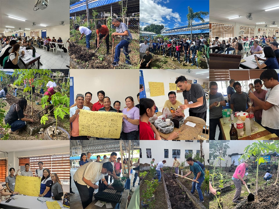 Exploring sustainable farming practices during the SEL4E training in Rizal.