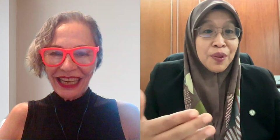 Ms. Jimeno Ortas, education advisor, Embassy of Spain in the Philippines, and Dr. Nur Azura Binti Adam, SEARCA deputy director for programs, shared their thoughts on the MOU and the upcoming activities under this partnership.