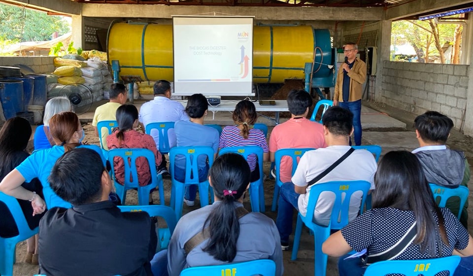 Engr. Alon discussed the ESC's sustainable segregation initiative by adopting the DOST portable digester.