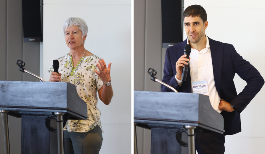 Ms. Trish Ranstead (left) and Mr. Felix Teillard (right) delivered opening remarks, highlighting the need for regional collaboration and timely climate action.