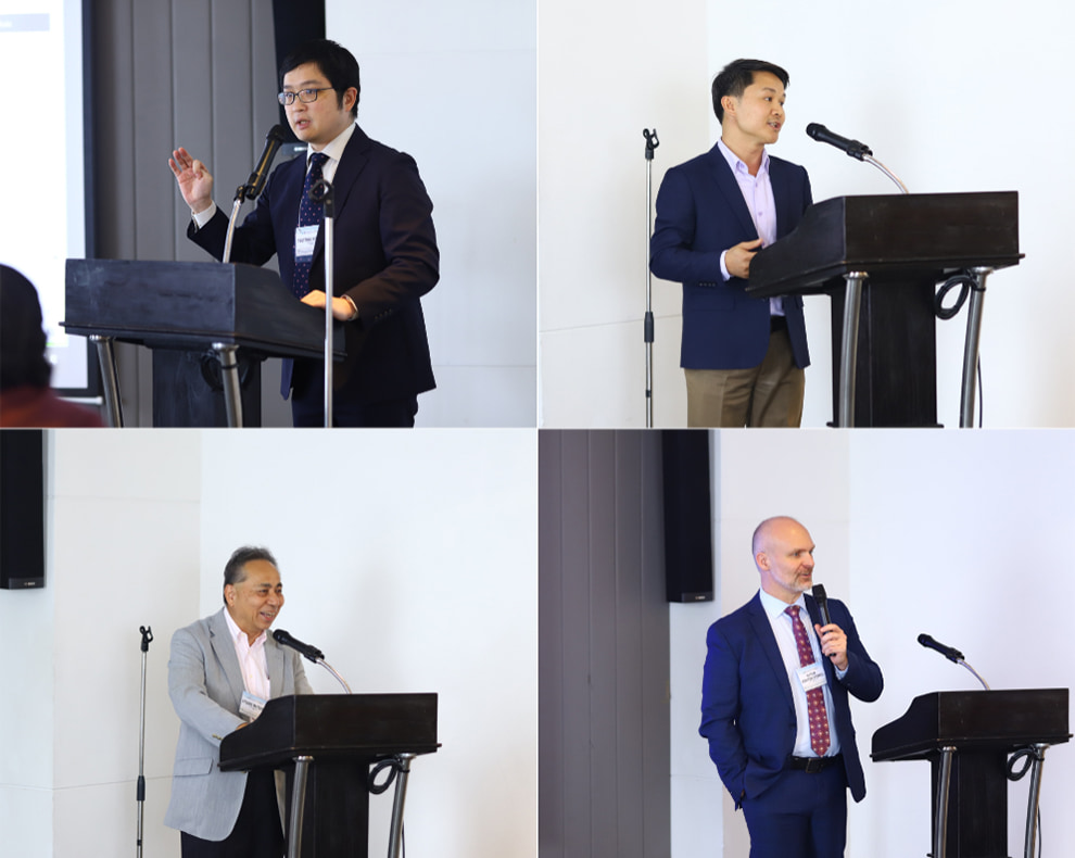 Clockwise from top left: Mr. Tsutomu Koyama, Mr. Ounheuan Saiyasith, Dr. Nathan Borgford-Parnell, and Dr. Atsuro Matsudaoutlined investment strategies supporting climate-aligned livestock initiatives in ASEAN countries.