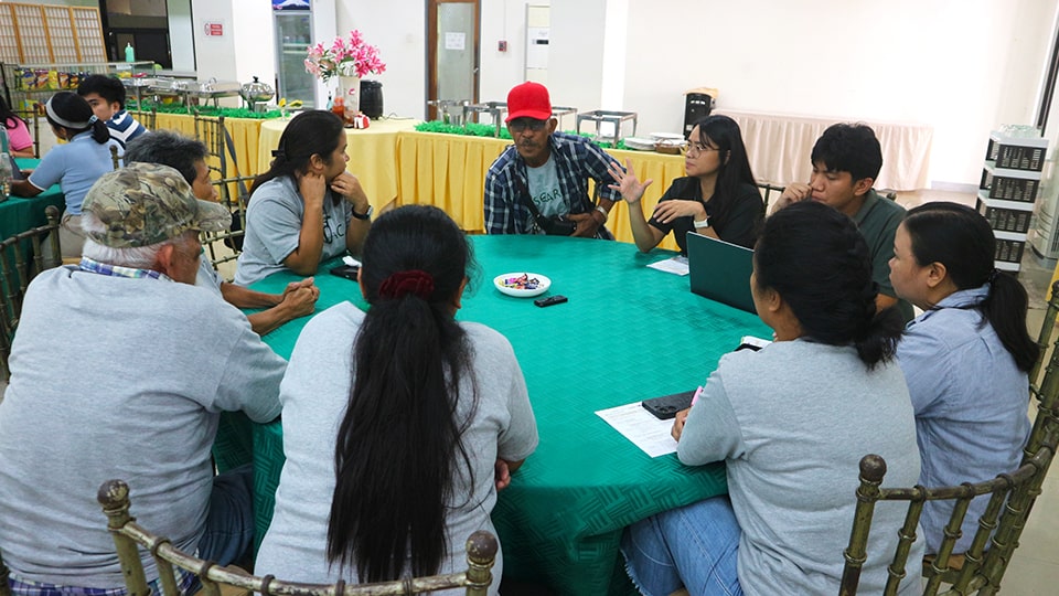 Ms. Corales getting the insights of the irrigators and MAO representatives on AWD.