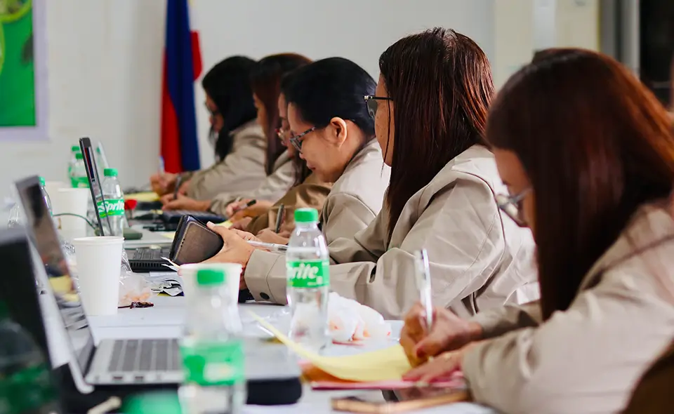 Participants during one of the workshop sessions.