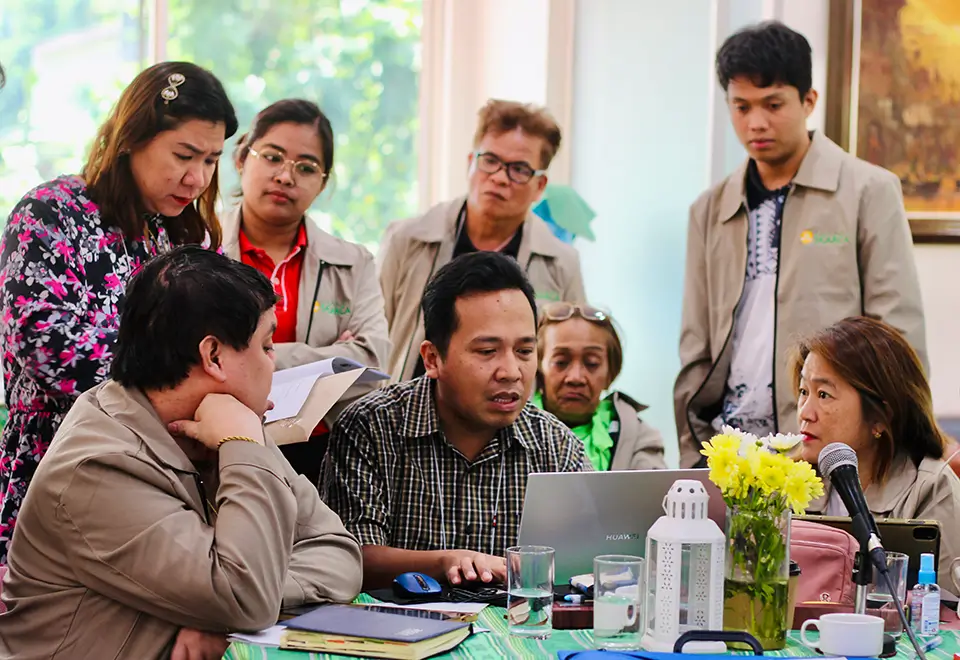 Members of the DepEd Rizal Division participate actively in discussions that aim to enhance the M&E tool.