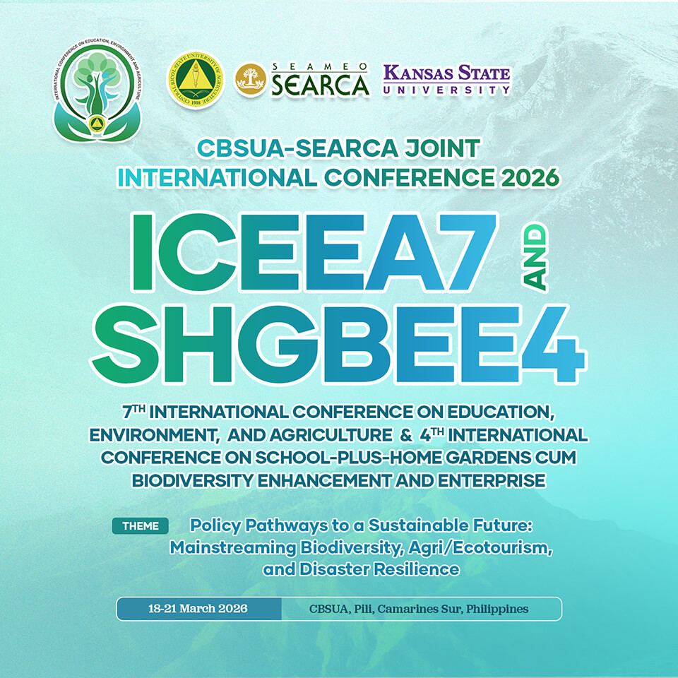 CBSUA-SEARCA international conference to showcase policy pathways for sustainable agriculture, food security, and agritourism