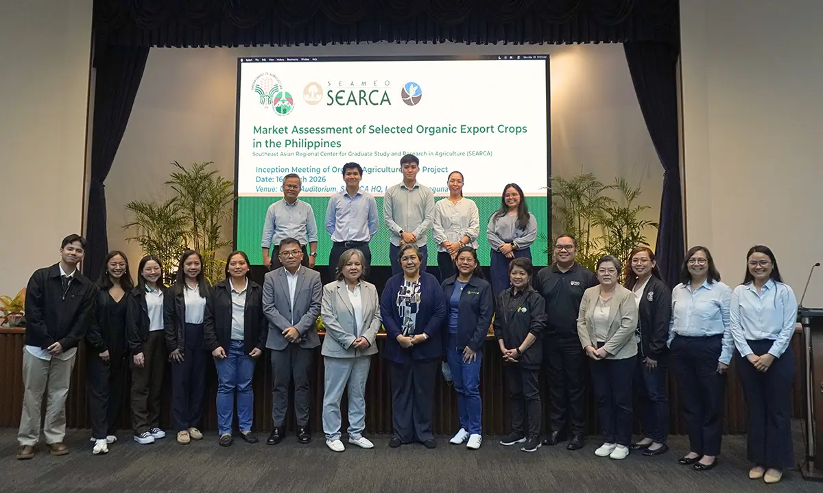 SEARCA and DA launch organic export market assessment project  in Philippines