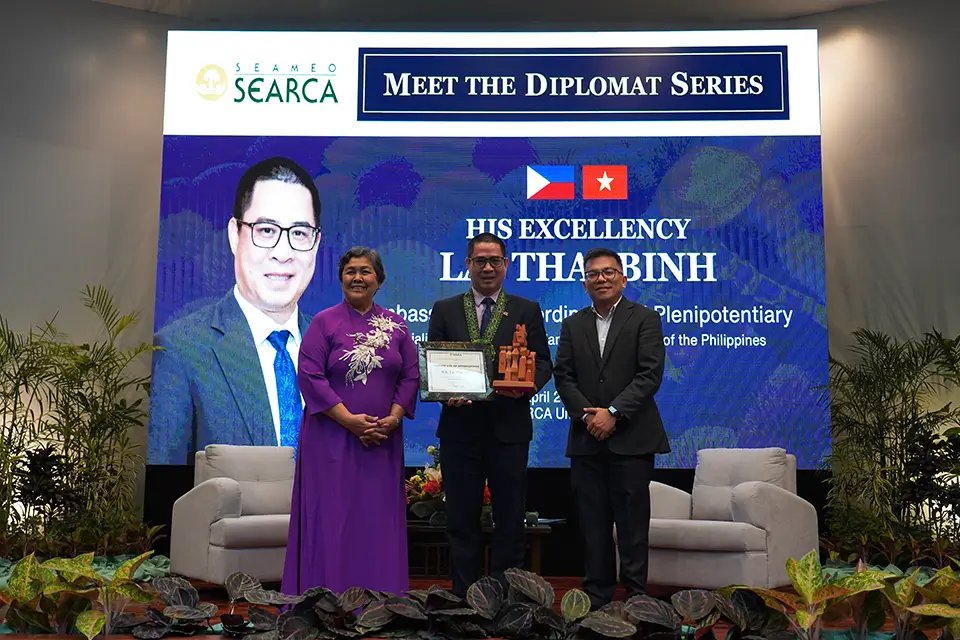 Vietnam envoy outlines agricultural transformation blueprint at SEARCA Diplomat Series