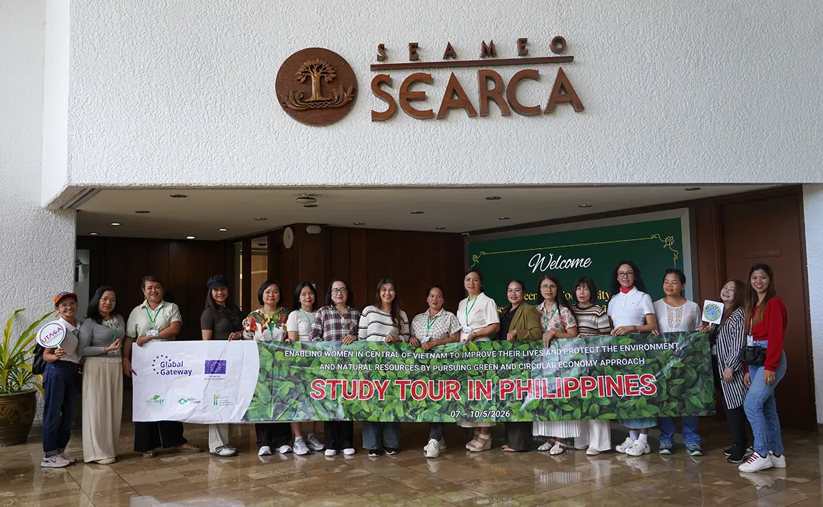 GreenViet women leaders learn circular agriculture and youth engagement models at SEARCA
