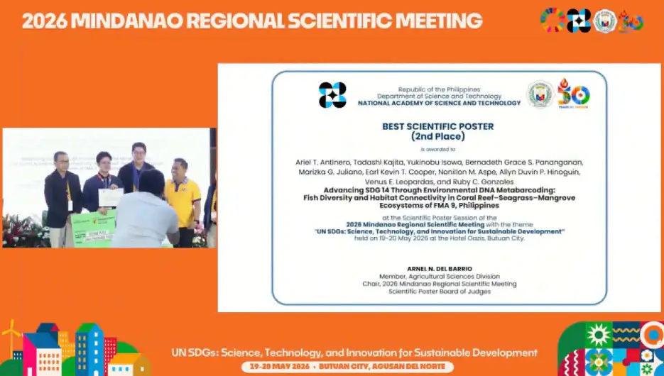 SEARCA alum's wins Second place in Mindanao scientific poster competition