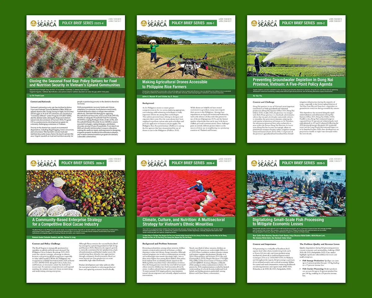 SEARCA policy briefs tackle climate and inclusion in Southeast Asian agriculture