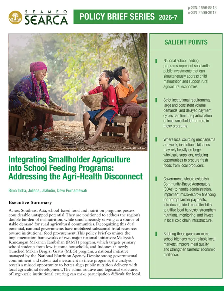 SEARCA policy brief calls for stronger smallholder links to school feeding programs