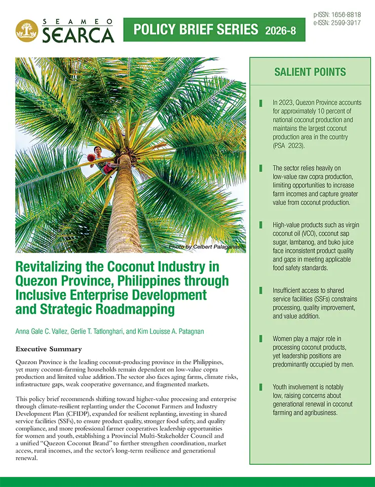 Revitalizing the Coconut Industry in Quezon Province, Philippines through Inclusive Enterprise Development and Strategic Roadmapping - cover