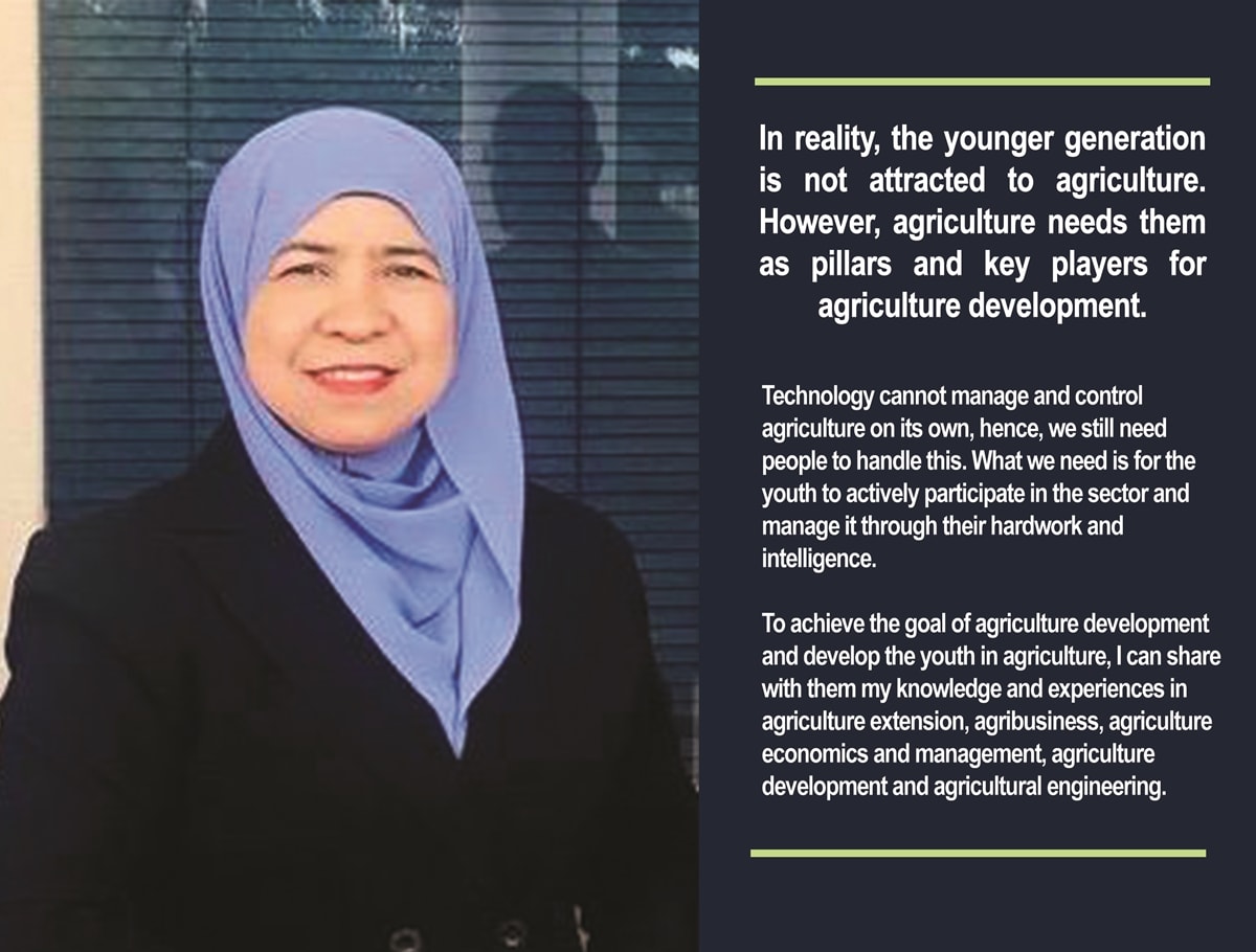 Dr. Norsida on the youth’s role in agriculture and how she can contribute to their development.