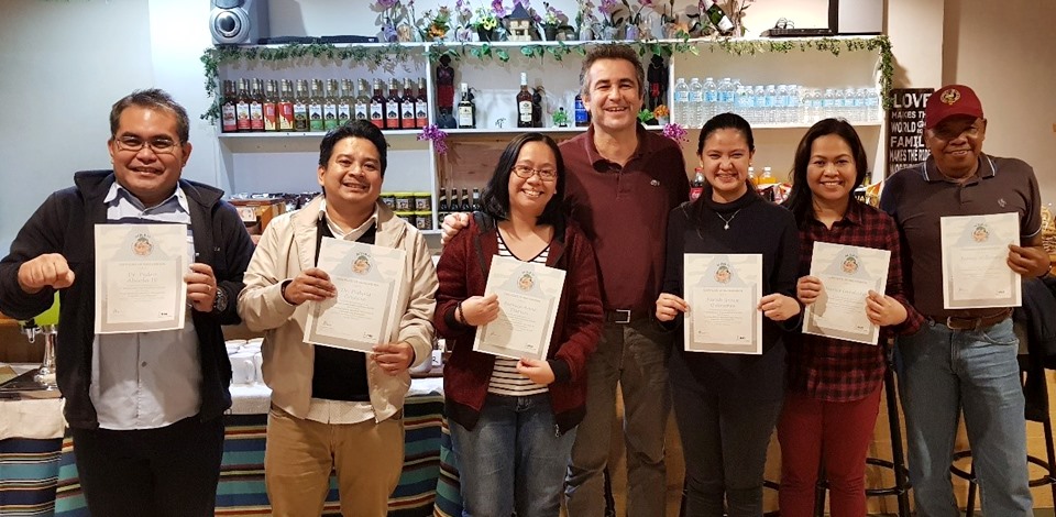 SEARCA Representatives to the 11th IFAD ACPoR from left to right: Dr. Pedro A. Alviola IV, RRT Project Leader; Dr. Pedcris M. Orencio, RDD Program Head; Ms. Bernice Anne C. Darvin, RDD Program Specialist; Mr. Alessandro Marini, IFAD Country Director; Ms. Sarah Grace L. Quinones, SAAS Project Associate; Ms. Nancy M. Landicho, PDTS OIC and Program Specialist; and Prof. Jimmy B. Williams, ATMI-ASEAN PSU Coordinator. (Image by Adrian Alcantara, IFAD-Philippines)