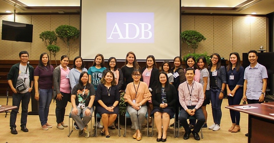 The Project Team and learner-participants of the IKM Mentorship Program with the resource speakers from the Asian Development Bank during the study tour.