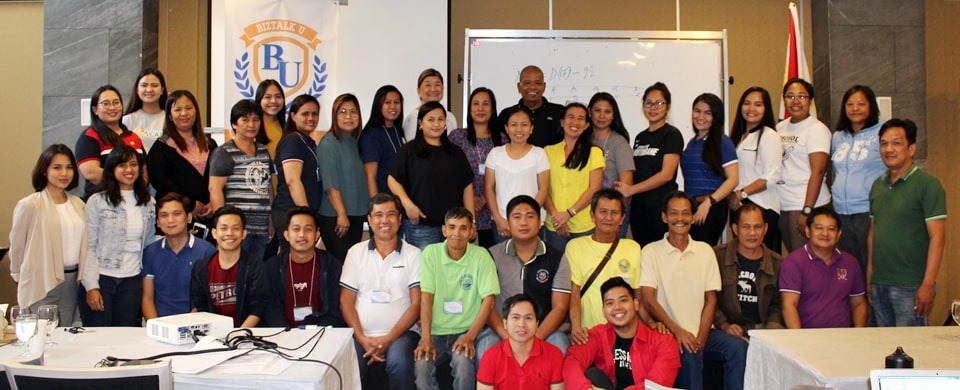 Coopreneurs together with PCC and SEARCA Officials and Staff during the conduct of Business Talk for Clients: Financial Management held on 27 – 30 August 2019 at The Orchid Gardens Hotel, San Fernando City, Pampanga.