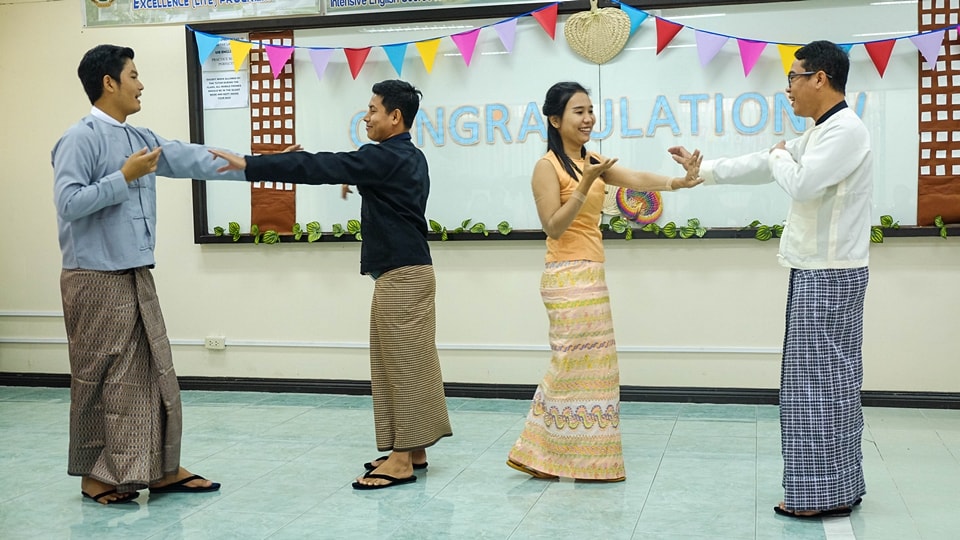 Cultural presentation of Myanmar students during the 43rd Closing Ceremony of the UPLB CAS LITE Program