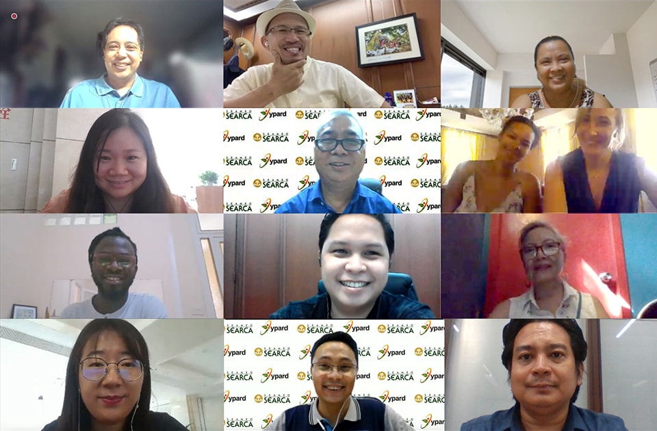 SEARCA officials and staff virtually met with the YPARD Global Team following the recently signed Memorandum of Understanding signifying the commitment of both organizations to advance youth integration in ARD.
