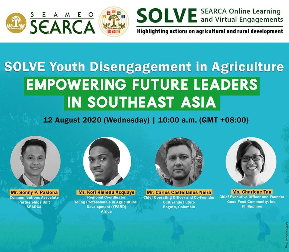 14th Webinar: SOLVE Youth Disengagement in Agriculture: Empowering Future Leaders in Southeast Asia