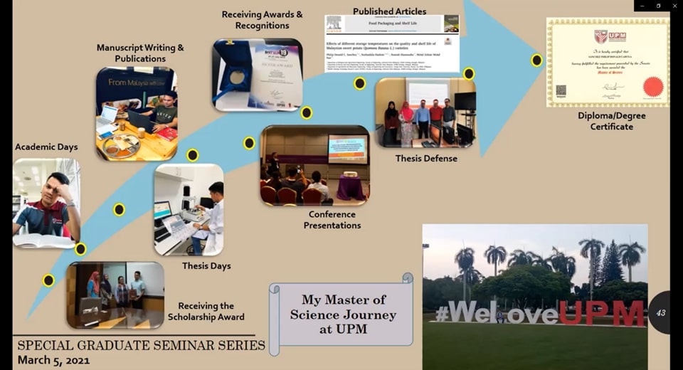 Engr. Philip Donald C. Sanchez also shared about his Master of Science journey at Universiti Putra Malaysia.