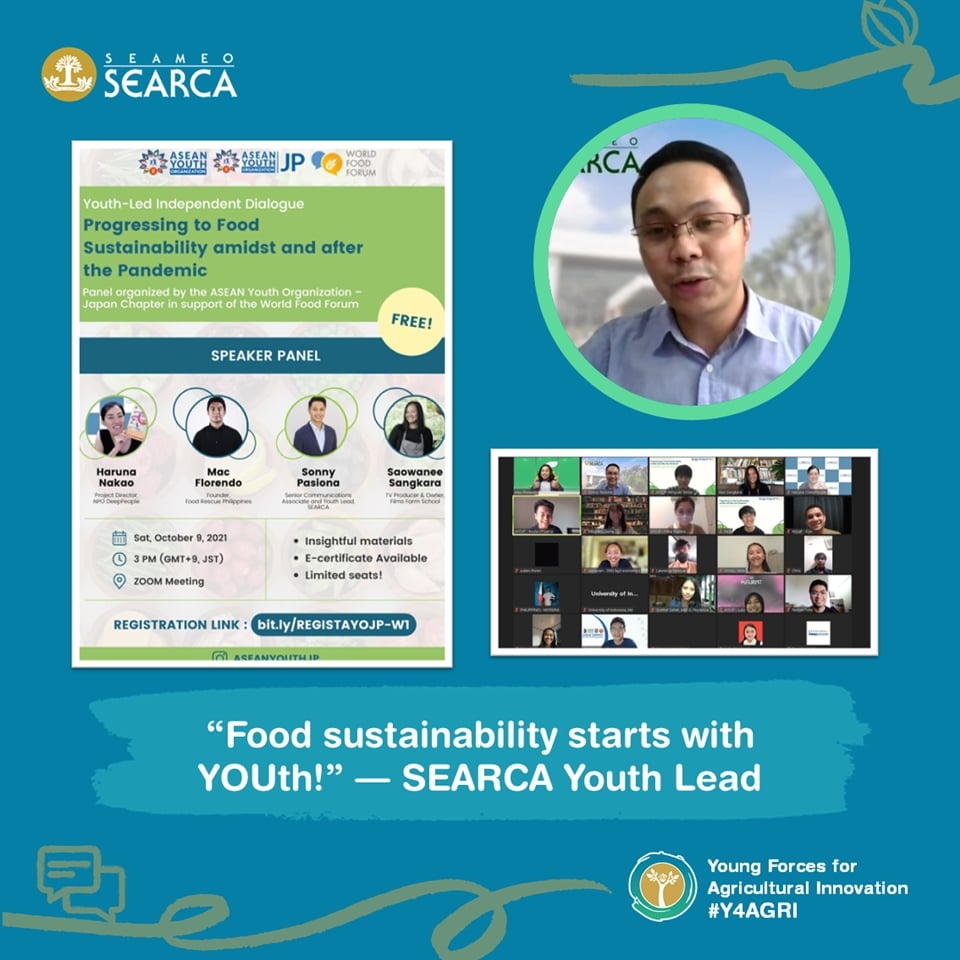“Food sustainability starts with YOUth!” — SEARCA Youth Lead