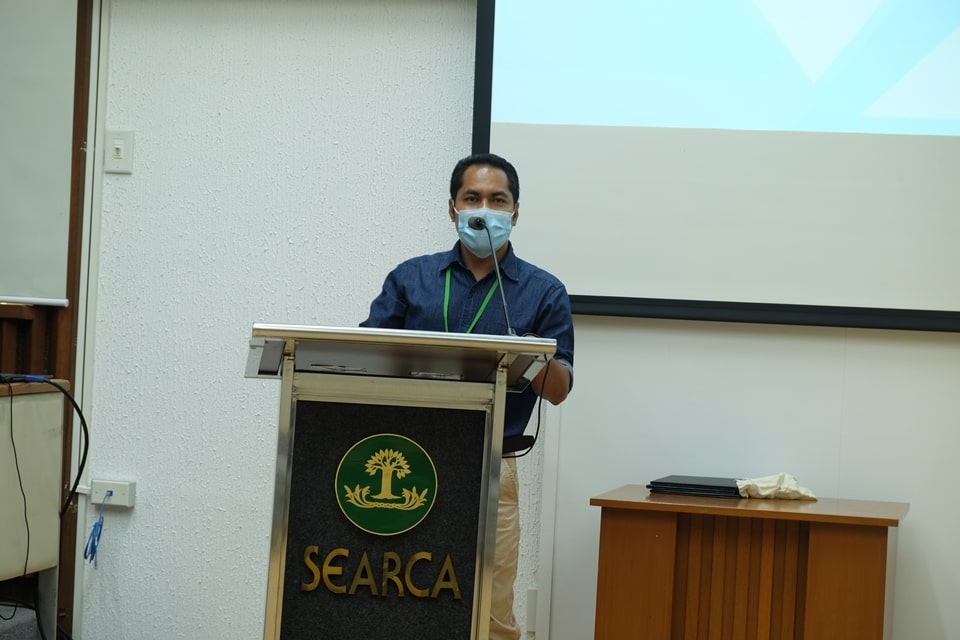 Mr. Delfim Da Costa from Timor Leste, SEARCA scholar studying PhD in Environmental Science at the University of the Philippines Los Baños.