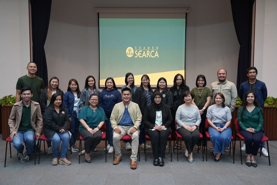 A Bulacan Agricultural State College (BASC) delegation led by Mr. Rael Tejada, BASC research office director and Federated Graduate Studies Student Association president, visited SEARCA on 13 April 2023