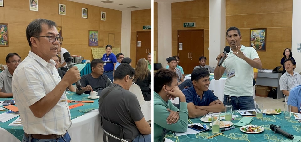 Both LGU officers (left) and Farmer representatives (right) are eagerly sharing their perceptions and experience on the rice straw innovations being implemented in their respective municipalities. 