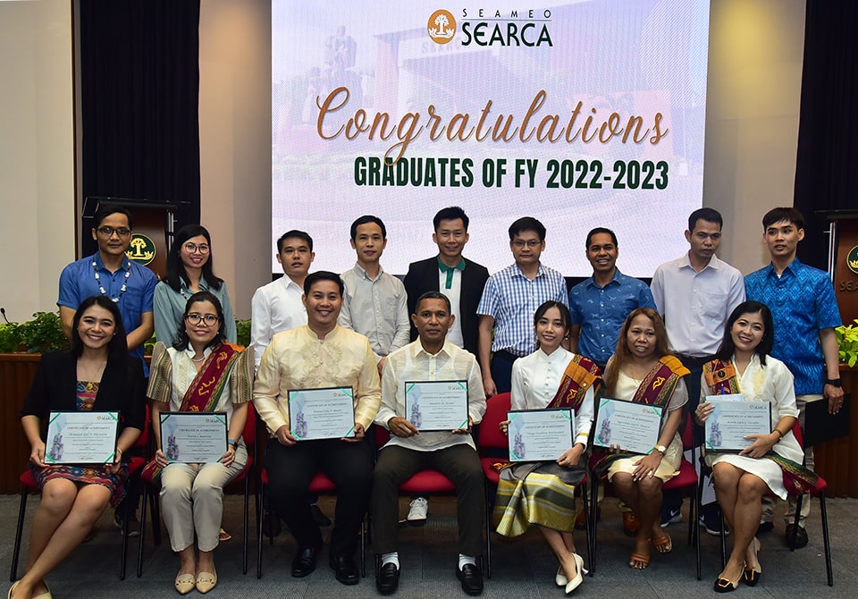 SEARCA hosts testimonial for 34 graduates