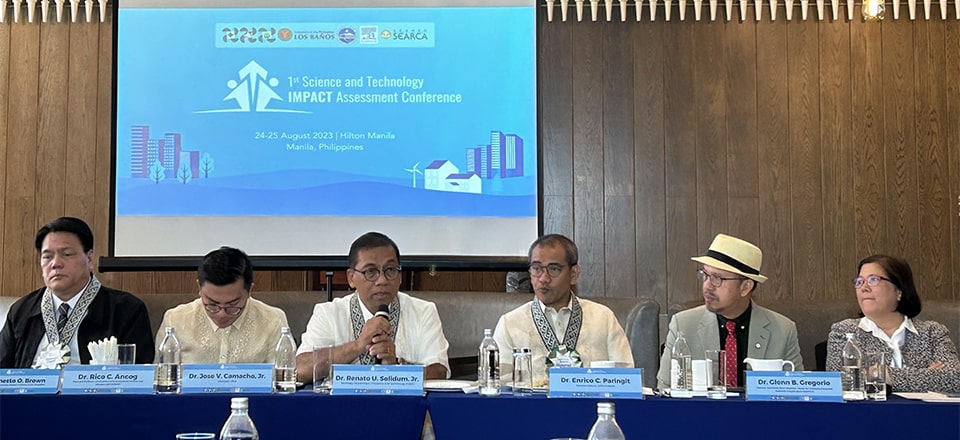 Dr. Gregorio also joined the DOST Secretary and other heads of the collaborating institutions in a press conference.UPLB-SESAM Dean Ancog provided a comprehensive insight into the conference's significance.