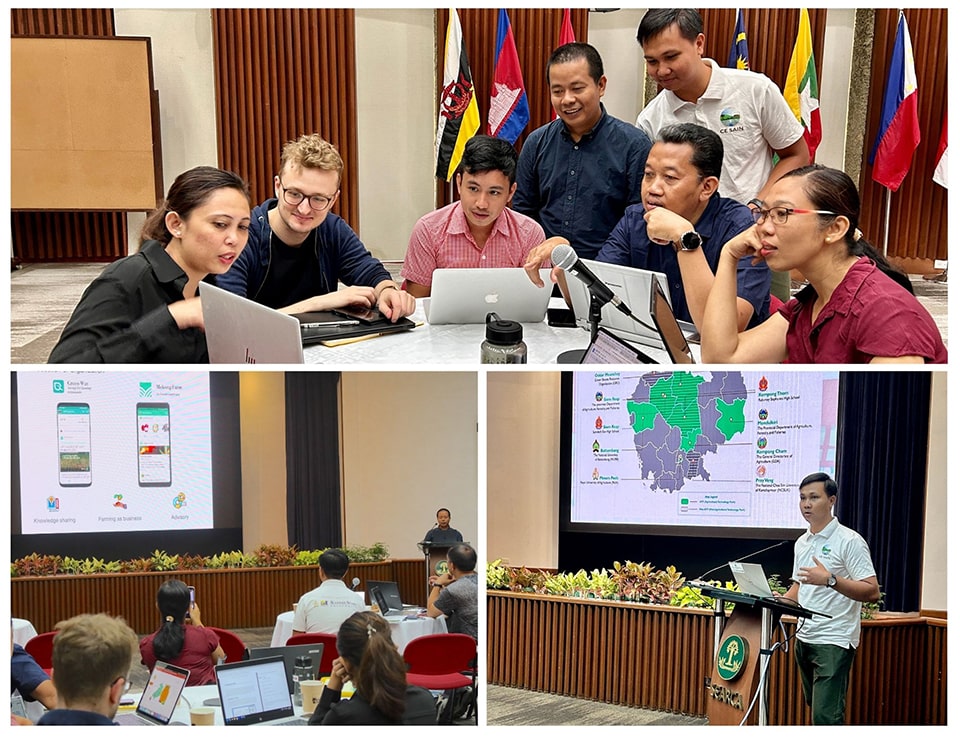 The participants presented their reflections from the roving workshop and their respective re-entry action plans during the closing program at the SEARCA Headquarters on 30 September 2023.