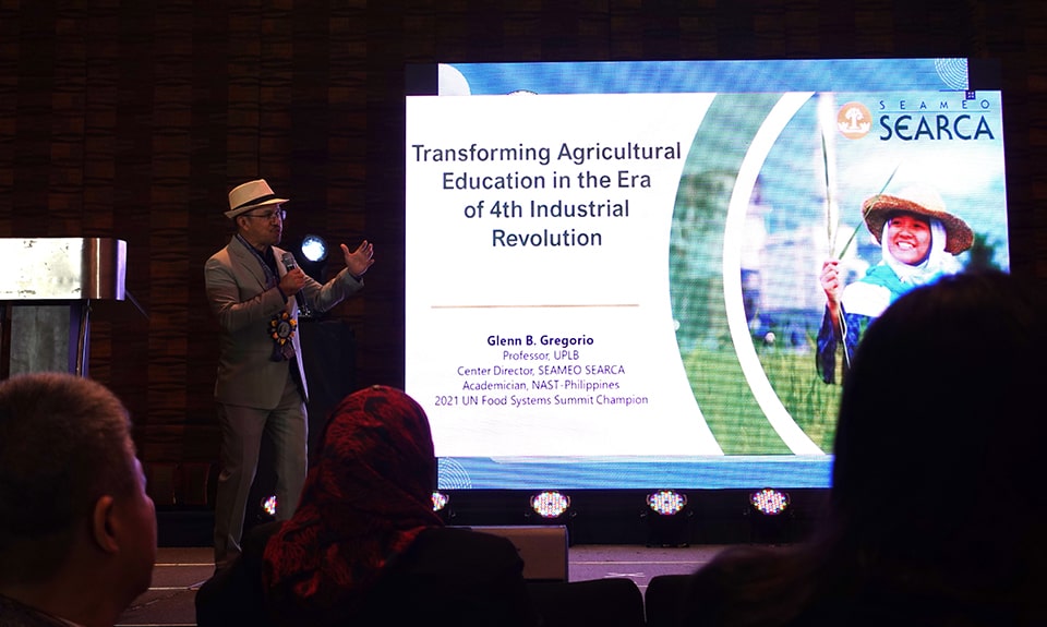 SEARCA Center Director Dr. Glenn Gregorio serves as one of the plenary speakers during the ISSAAS International Scientific Congress and General Meeting 2023.