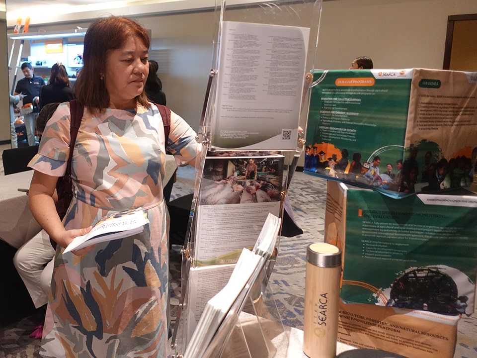 The Center set up an institutional exhibit at the conference.
