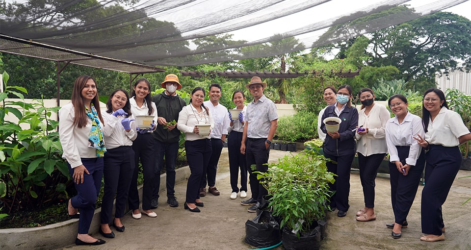SEARCAns participate in the 2nd Green Skills for SEARCA Youth, a plant-growing contest among SEARCA young staff.