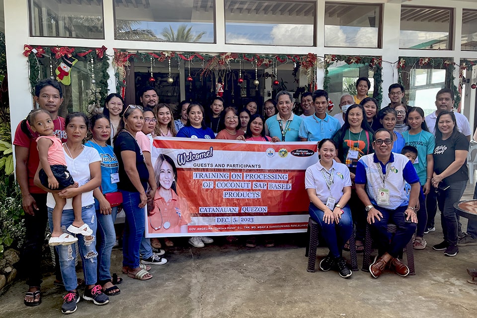 Enhancing the capacity of farmers on good agricultural practices and coconut processing in Quezon province