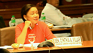 Senator Cynthia Villar, Chair of the Senate Committee on Agriculture and Food, requests Dr. Gordoncillo and his team to update the figures on volume and value of smuggling of the selected agricultural commodities to include data for 2010 to 2013.