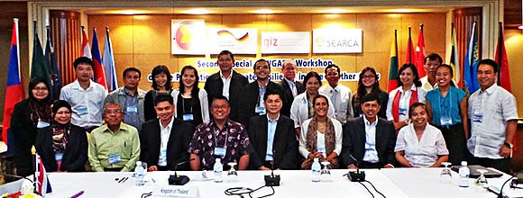 The delegates of the 2nd Special ATWGARD Workshop on the Promotion of Climate Resilience in Rice and Other Crops held on 17 June 2014 in Bangkok, Thailand.