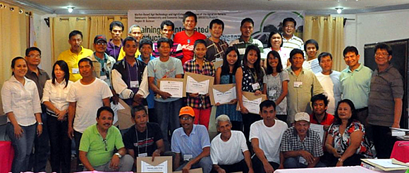 The participants of the Training on Integrated Production Management System, Rice Production Part held on 27–28 February 2014 at the Malolos Resort Club Royale, Malolos, Bulacan.