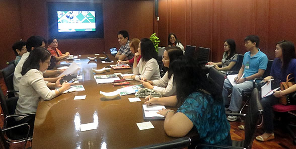 Dr. Flor Lantican and her Project team presented the Inception Report to SEARCA and PCC on 3 March 2015.