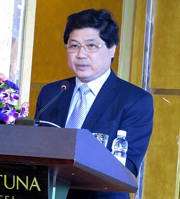 Dr. Le Quoc Doanh, Vice Minister of Vietnam’s Ministry of Agriculture and Rural Development (MARD), expressing his thanks to SEARCA and other partners during the closing ceremonies.
