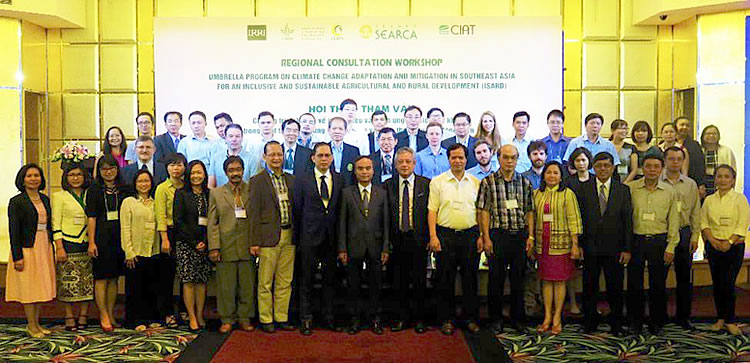 Guests and participants of the Regional Consultation Workshop towards an [i]Umbrella Program on Climate Change Adaptation and Mitigation in Southeast Asia for an Inclusive and Sustainable Agricultural and Rural Development.[/i]