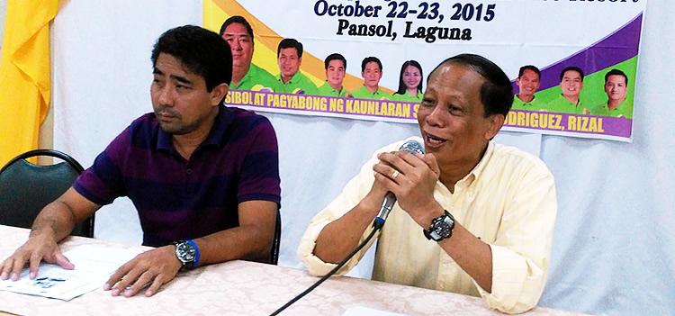 Dr. Esteban Godilano, SEARCA and ERGONS GIS Specialist, and Mr. Alexis Lapis, CCC Ecotown Program Coordinator share the outputs of the ADB Technical Assistance on Climate Resilience and Green Growth in the Upper Marikina River Basin Protected Landscape: Demonstrating the Ecotown Framework.