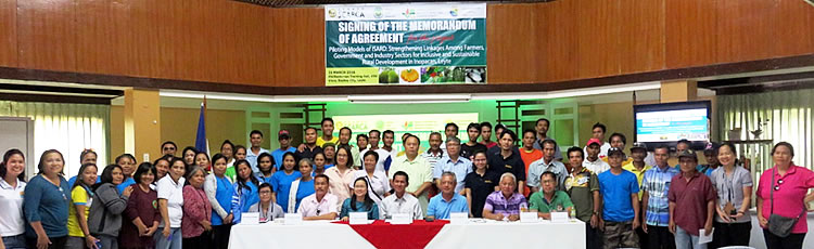 ISARD Leyte Stakeholders mark the start of the project.