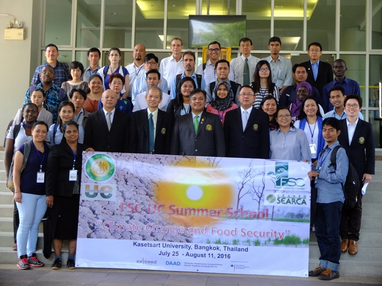 Kasetsart University hosts 2016 Summer School on Climate Change and Food Security 1